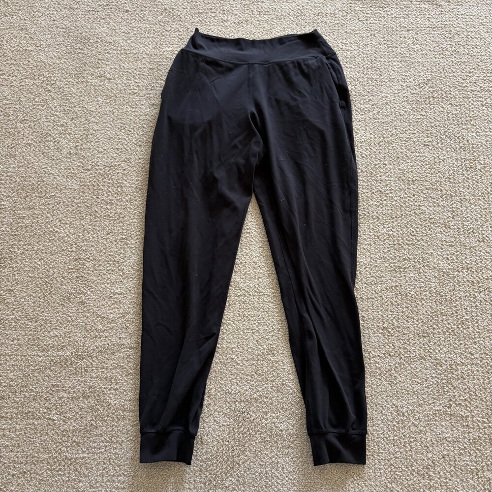 Lululemon Pants Align Jogger Womens Black Tapered Leg Cuffed Stretch Size 4